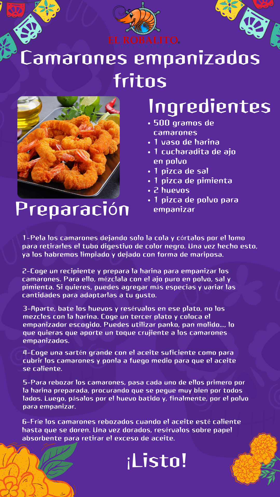 Receta de Mariscos 3